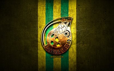L; ını FC, altın logo, T&#252;rk, sarı metal arka plan, futbol, l; ını, Hollanda Futbol Kul&#252;b&#252;, l; ını logo, Hollanda