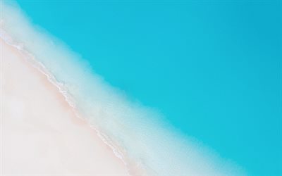 costa, vista a&#233;rea, caribe, lagoa azul, areia branca, mar, vista de cima