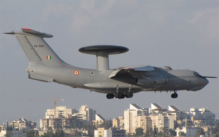 بيريف A-50, عماد, طائرة عسكرية, رادار الطائرات, سلاح الجو الهندي, أ-50EI, بيريف