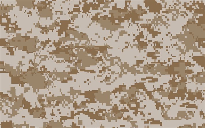 4k, camouflage marron, camouflage pixel, camouflage du d&#233;sert, camouflage multi-&#233;chelle, camouflage militaire, fond de camouflage marron, motif de camouflage, arri&#232;re-plans de camouflage, motifs de camouflage pixel, textures de camouflage