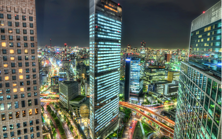 ダウンロード画像 東京 4k Hdr Nightscapes 高層ビル群 アジア 日本 フリー のピクチャを無料デスクトップの壁紙