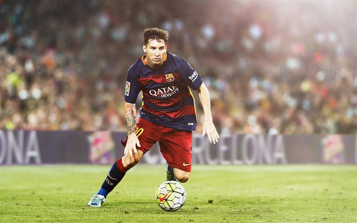 Lionel Messi, Argentino, giocatore di calcio, FC Barcellona, in Spagna, La Liga, calcio, Catalogna