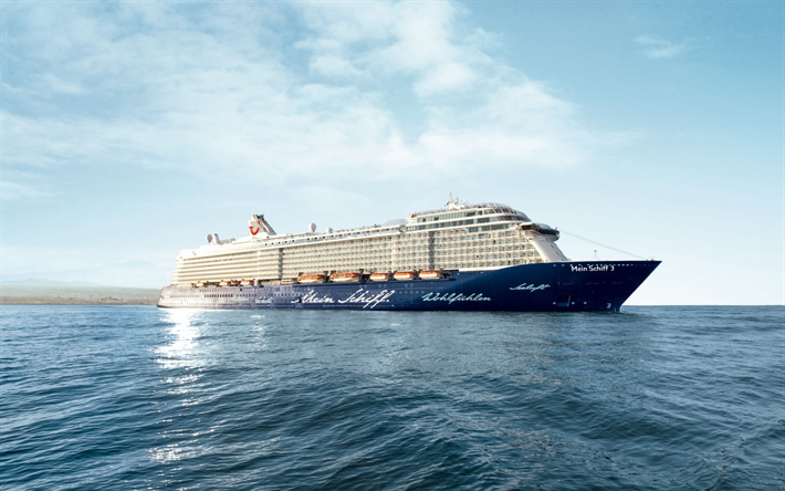 Mein Schiff 3, cruise liner, luxury ship, Caribbean Sea, passenger large ship, Royal Caribbean Cruises, TUI Cruises