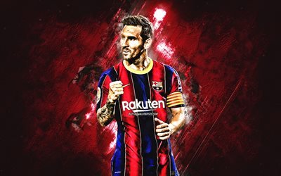 Lionel Messi, il Barcellona FC, calciatore Argentino Leo Messi, Barcelona FC 2021 uniformi, La Liga, calcio