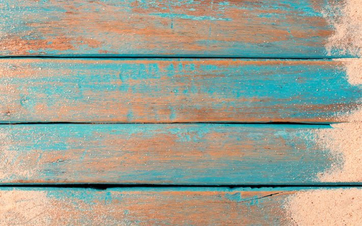 assi di legno blu, 4k, tavole di legno orizzontali, struttura in legno blu, assi di legno, strutture in legno, sfondi in legno, tavole di legno blu, sfondi blu