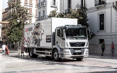 MAN TGM, 4k, 2018 truck, MAN TG-serie, cargo transport, trucks, MAN