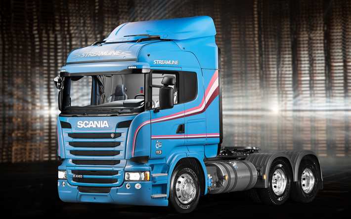 Scania R440 Streamline, trucks, cargo transport, tractor, 6x2, Scania