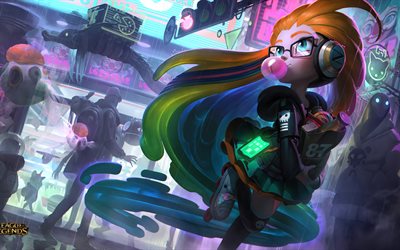 CyberPop Zoe, characters, art, League Of Legends