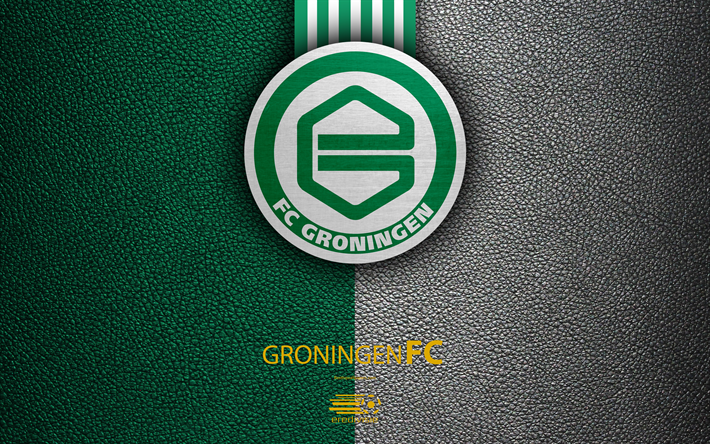 FC Groningen, 4K, Holl&#228;ndsk fotboll club, l&#228;der konsistens, logotyp, emblem, Eredivisie, Groningen, Nederl&#228;nderna, fotboll, Nederl&#228;ndska M&#228;sterskapet I Fotboll