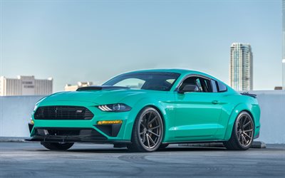 Roush Mustang 729, 4k, 2018 cars, Ford Mustang, tuning, supercars, Ford