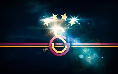 4k, Galatasaray SK, abstract art, lion, Super Lig, fan art, glare, Turkish football club, emblem, football, soccer, creative, Galatasaray FC