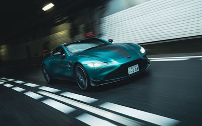 Aston Martin Vantage F1 Edition, 4k, highway, 2021 cars, JP-spec, supercars, 2021 Aston Martin Vantage, Aston Martin