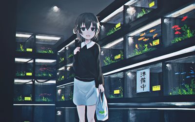 Hatoba Tsugu, negozio di animali, YouTuber virtuale, VTuber, opere d&#39;arte, manga, canale Hatoba Tsugu