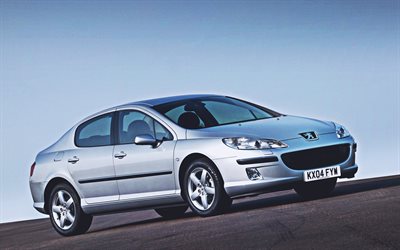 Peugeot 407, 4k, 2007 cars, UK-spec, french cars, 2007 Peugeot 407, Peugeot