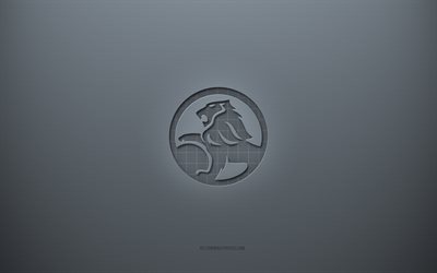 Logo Holden, arrière-plan créatif gris, emblème Holden, texture de papier gris, Holden, fond gris, logo Holden 3d