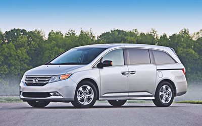 Honda Odyssey, 4k, minivans, 2012 cars, japanese cars, 2012 Honda Odyssey, Honda