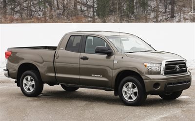Toyota Tundra, 2016, camion pick-up, SUV, inverno, neve, USA