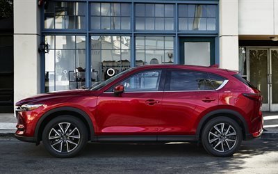 Mazda CX-5, 2017, crossover, new CX-5, red Mazda, red CX-5
