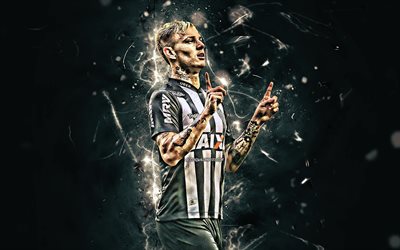 Roger Guedes, brazilian footballers, Atletico Mineiro FC, soccer, Brazilian Serie A, Roger Krug Guedes, neon lights, Brazil