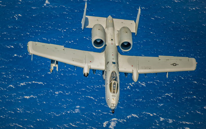 A-10C, Fairchild Republic A-10 Thunderbolt II, military aircraft, US Navy, American attack aircraft, USA