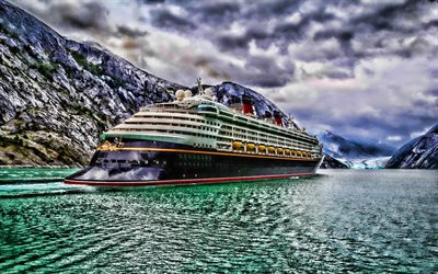 El Disney Dream, vista posterior, HDR, cruceros, Disney Cruise Line