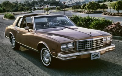 Chevrolet Monte Carlo T-Top, voitures r&#233;tro, 1980 voitures, voitures am&#233;ricaines, Chevrolet