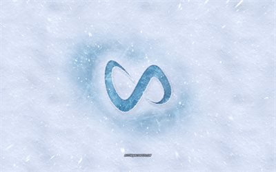 DJ Serpente, logo, inverno concetti, neve texture, William Sami Etienne Grigahcine, neve, sfondo, DJ Snake emblema, invernali, arte, DJ Snake