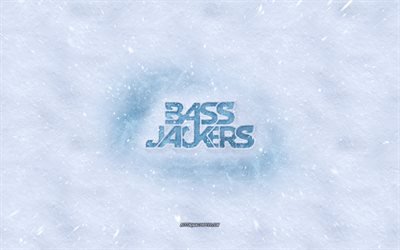Bassjackers logo, kış kavramlar, doku, kar, arka plan, Bassjackers amblem, kış sanat, Bassjackers, Marlon Flohr, Ralph van Hilst