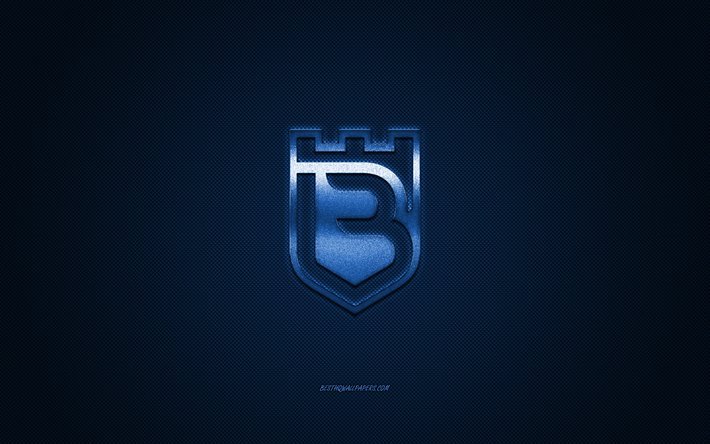 Belenenses FC, Portugali football club, Premier League, sininen logo, sininen hiilikuitu tausta, jalkapallo, Lissabonin, Portugali, CF Os Belenenses logo