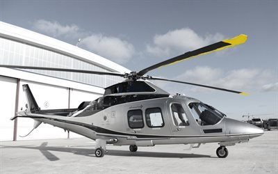 AgustaWestland AW109, helikopter, 4k, Agusta AW109, ulaşım, yeni helikopterler, yolcu helikopterleri