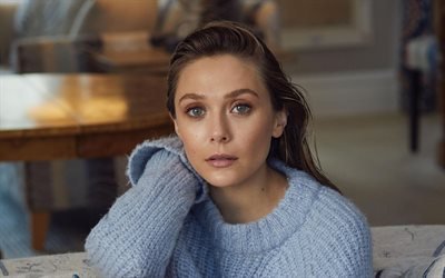 Elizabeth Olsen, retrato, 2018, la belleza, la actriz estadounidense, de Hollywood