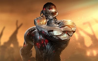 Ultron, superheroes, fighting, Marvel Contest Of Champions