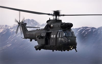 SA 330 Puma, Aerospatiale, Ranskan armeijan helikopteri, liikenne helikopteri, 4k