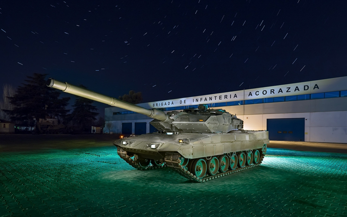 Leopard 2, tedesco serbatoio di battaglia, garage, esercito, moderni veicoli blindati