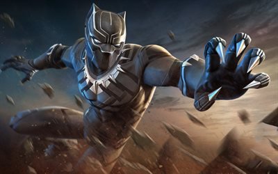 Black Panther, superheroes, fighting, Marvel Contest Of Champions