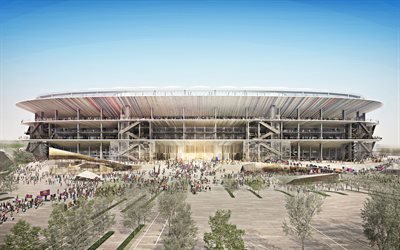 Nou Camp, Barcelona FC yeni stadyum projesi, İspanyol Futbol Stadyumu, dış, Barcelona, Catalonia, İspanya, yeni Nou Camp