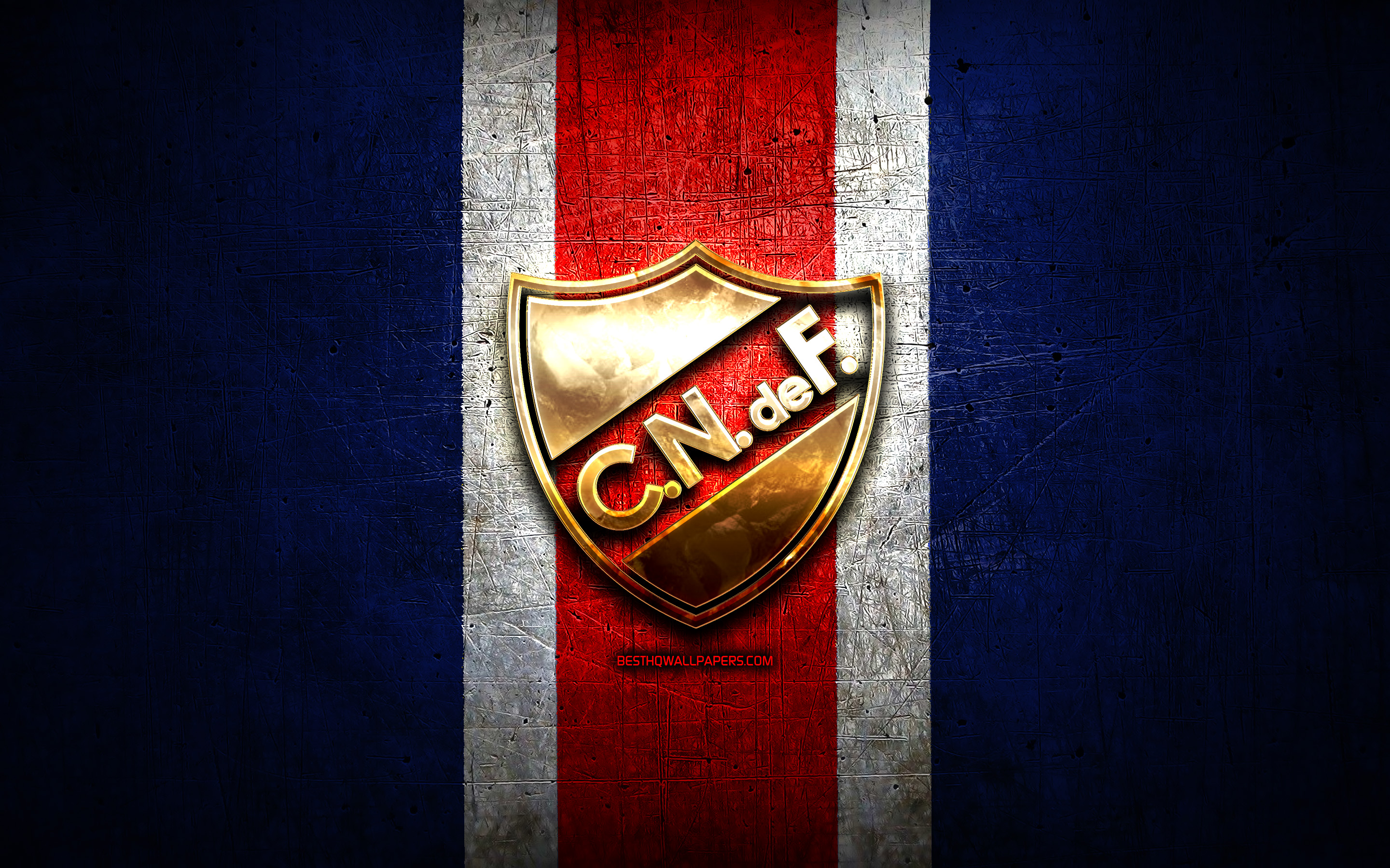Download wallpapers Nacional FC, golden logo, Uruguayan ...