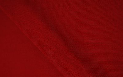 rouge texture de tissu, des vagues texture de tissu, tissu rouge de fond, les vagues rouges texture