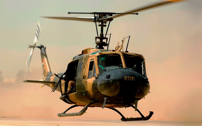Bell UH-1N Twin Huey, military helicopters, Egyptian Army, Army of Egypt, Bell