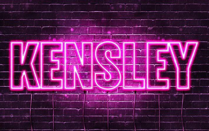 Download wallpapers Kensley, 4k, wallpapers with names, female names ...