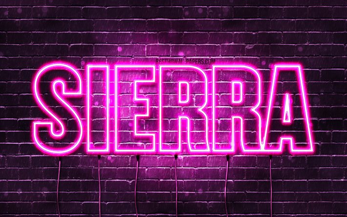 ダウンロード画像 シエラ 4k 壁紙名 女性の名前 シエラ名 紫色のネオン テキストの水平 映像シエラ名 フリー のピクチャを無料デスクトップの壁紙