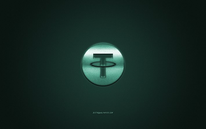 Urgan logo, metal amblem, yeşil karbon doku, cryptocurrency, Urgan, Maliye kavramları