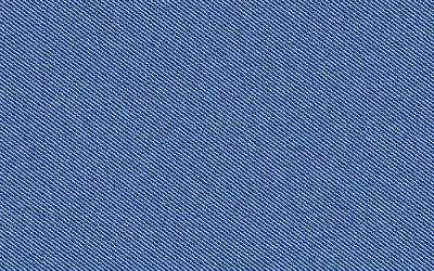 diagonale denim texture, 4k, macro, bleu denim, fond, texture, tissu bleu, jeans arri&#232;re-plan, jeans textures, tissu, tissu de milieux, jeans bleu, jeans