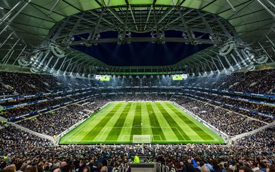 Tottenham Hotspur Stadium, match, HDR, London, England, soccer field, English Football Stadium, Premier League, Tottenham Hotspur