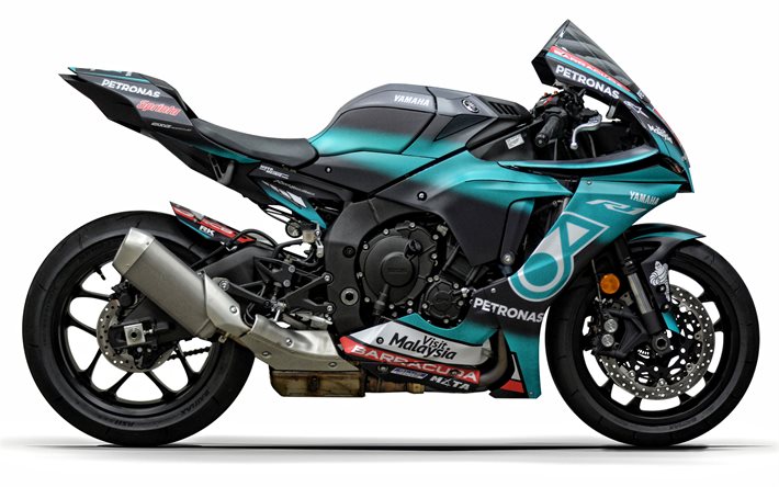Yamaha YZF-R1, Yamaha Petronas, vue de c&#244;t&#233;, de sport, de v&#233;lo, v&#233;lo de course, la Yamaha moto sport Japonais