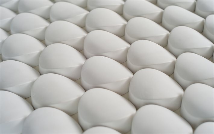 valkoinen 3D-rakenne, valkoiset 3d-kivet, 3d-kivinen valkoinen tausta, 3D-taustat, valkoinen 3D-luova rakenne, identtiset kivet