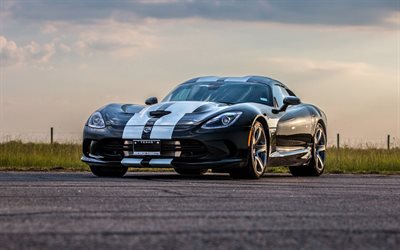 Hennessey Venom 800 Supercharged, tuning, 2016 cars, supercars, sportscars, 2016 Dodge Viper, american cars, Dodge
