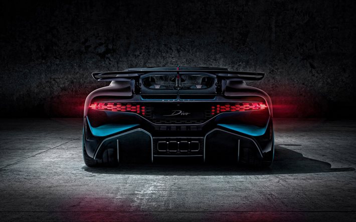Bugatti Divo, vue arri&#232;re, ext&#233;rieur, hypercar de luxe, supercars, hypercars, Bugatti