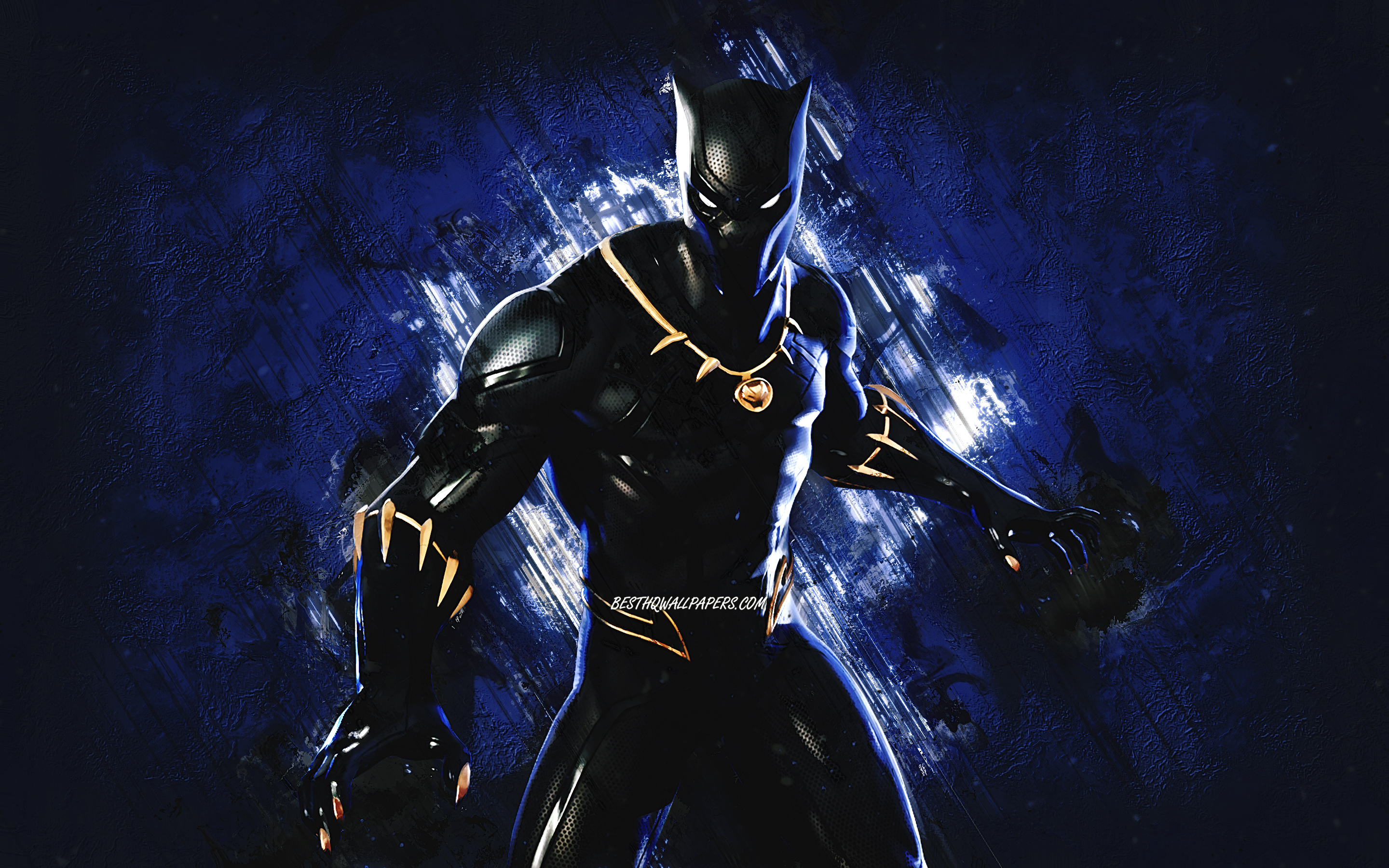 Download wallpapers Fortnite Black Panther Skin, Fortnite, main characters,  blue stone background, Black Panther, Fortnite skins, Black Panther Skin, Black  Panther Fortnite, Fortnite characters for desktop with resolution  2880x1800. High Quality HD