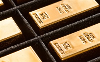 gold bullion, 200 grams gold, metal, gold concepts, precious metals